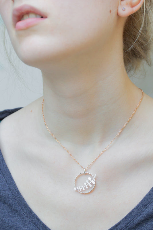 Anhänger Farn mit Kette