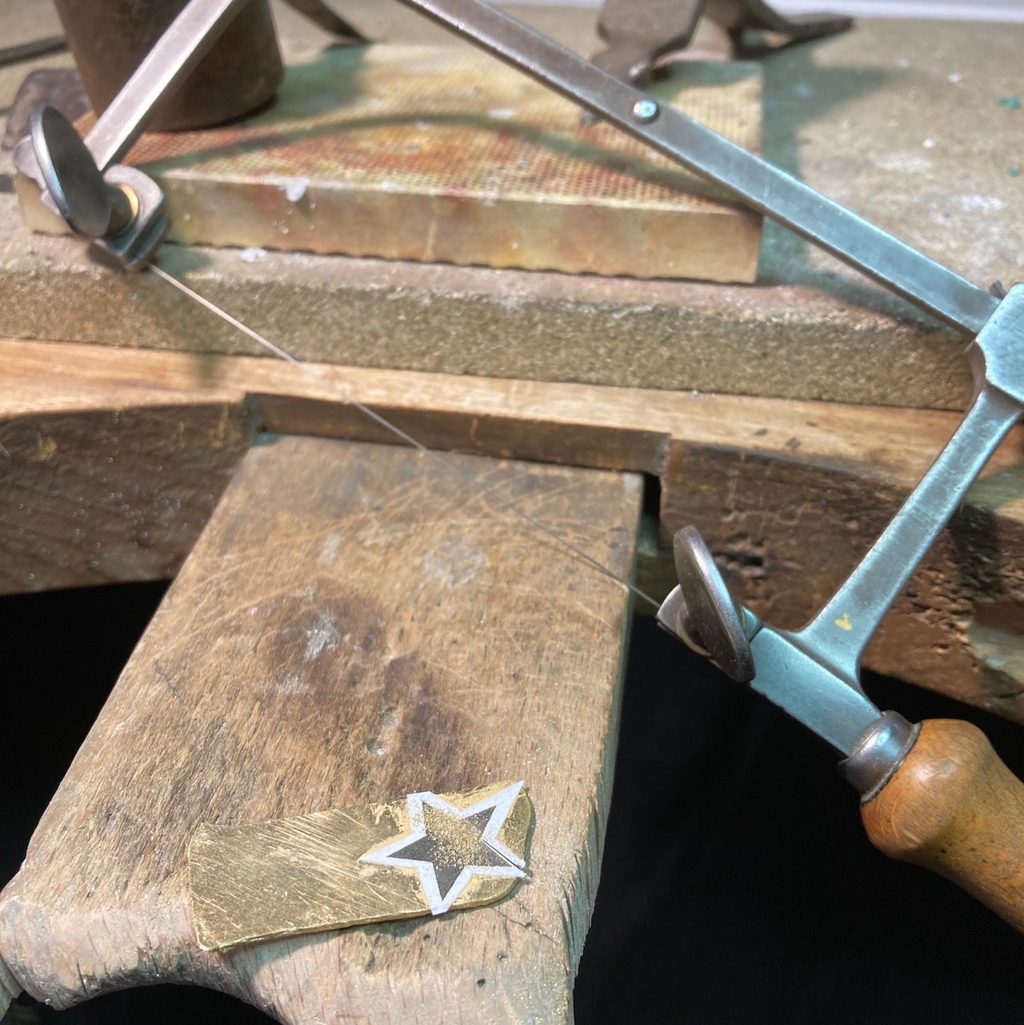 Silberstern mit Kette