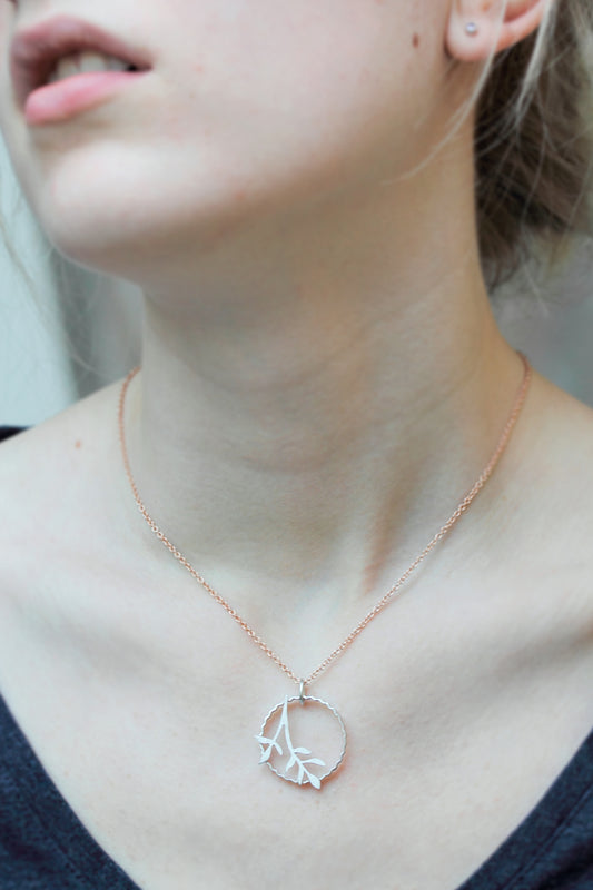 Anhänger Immergrün mit Kette