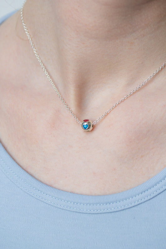 Kette Kugel mit Herzen