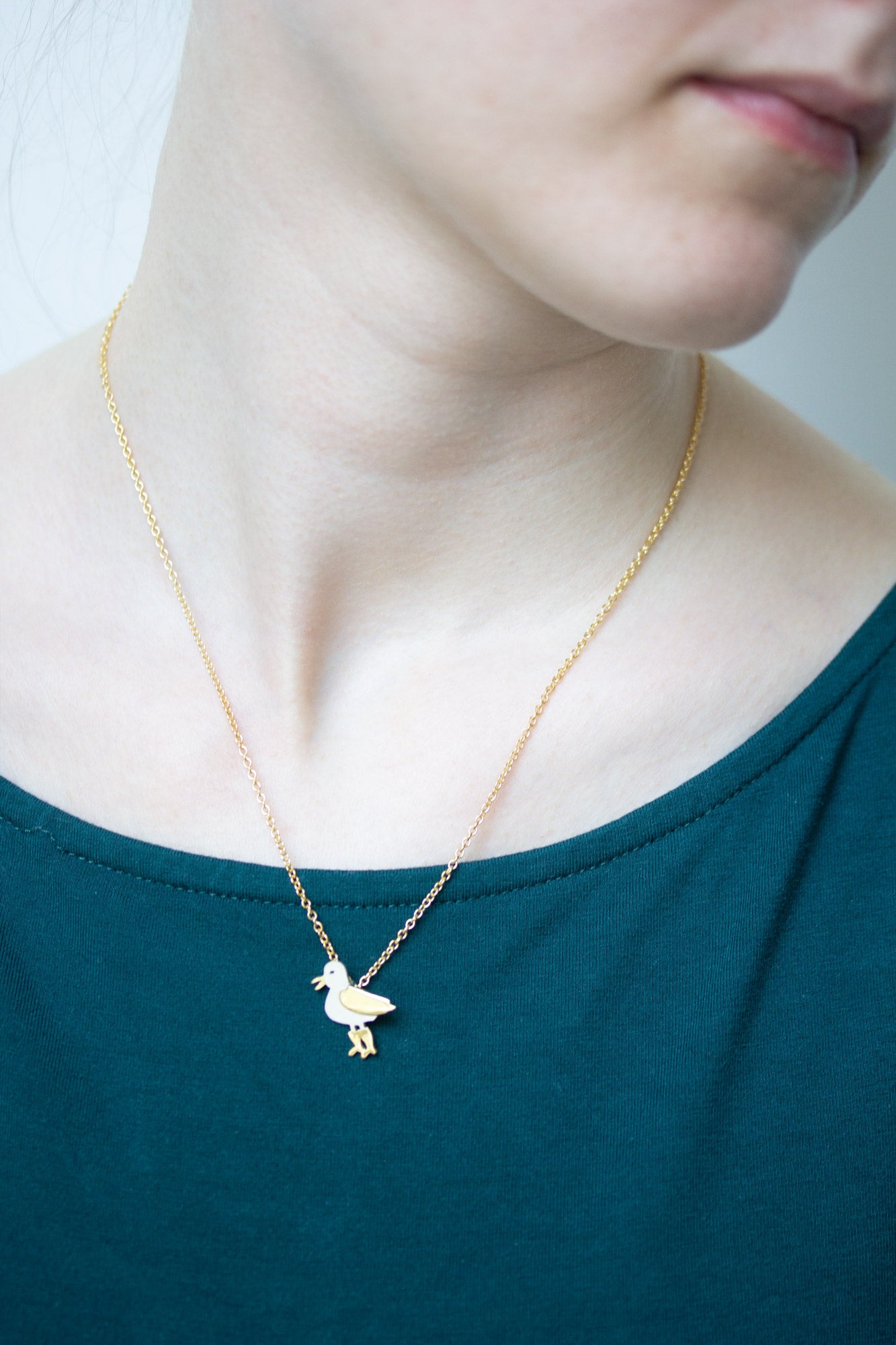 Anhänger Möwe mit Kette