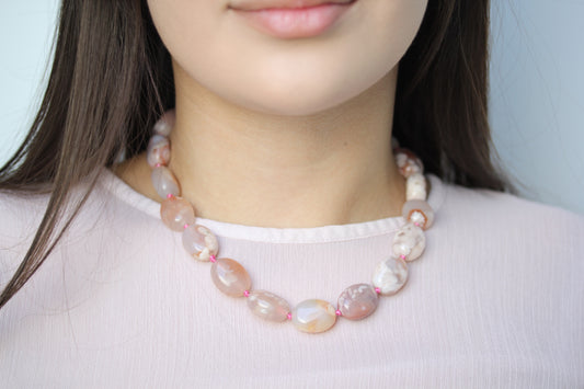 Wolkenachat Kette