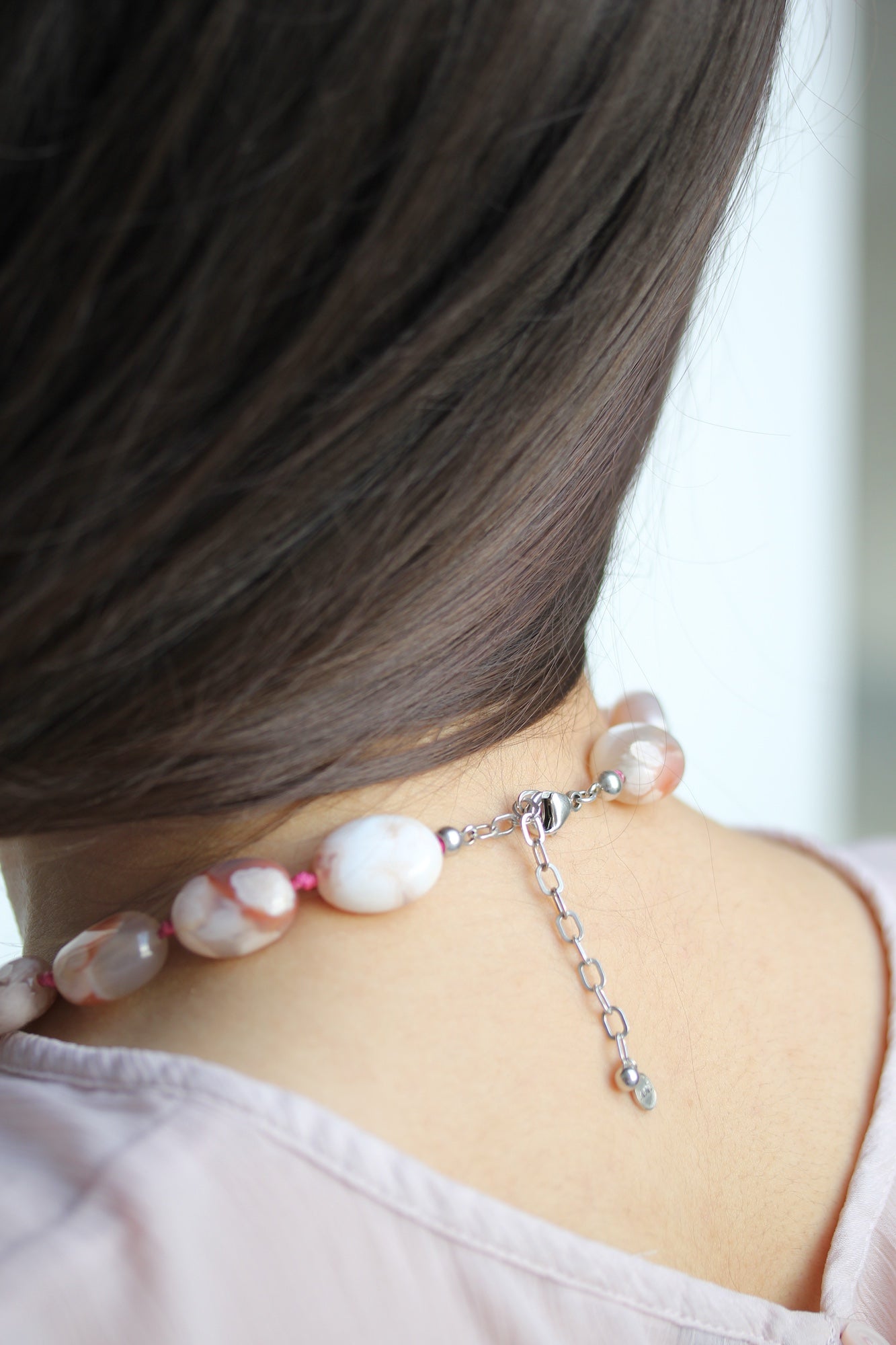 Wolkenachat Kette